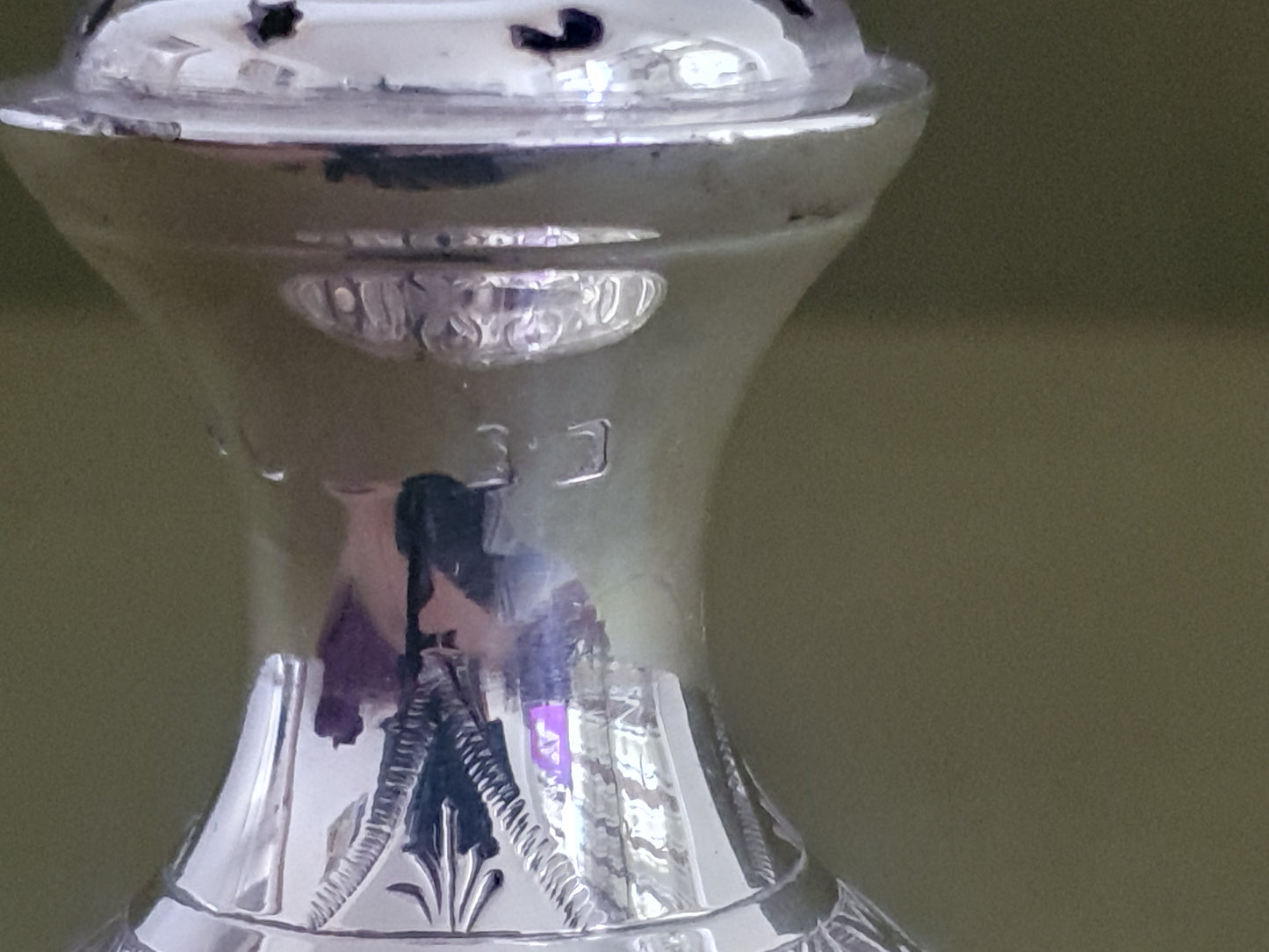 George Unite Solid Silver Pepper Pot