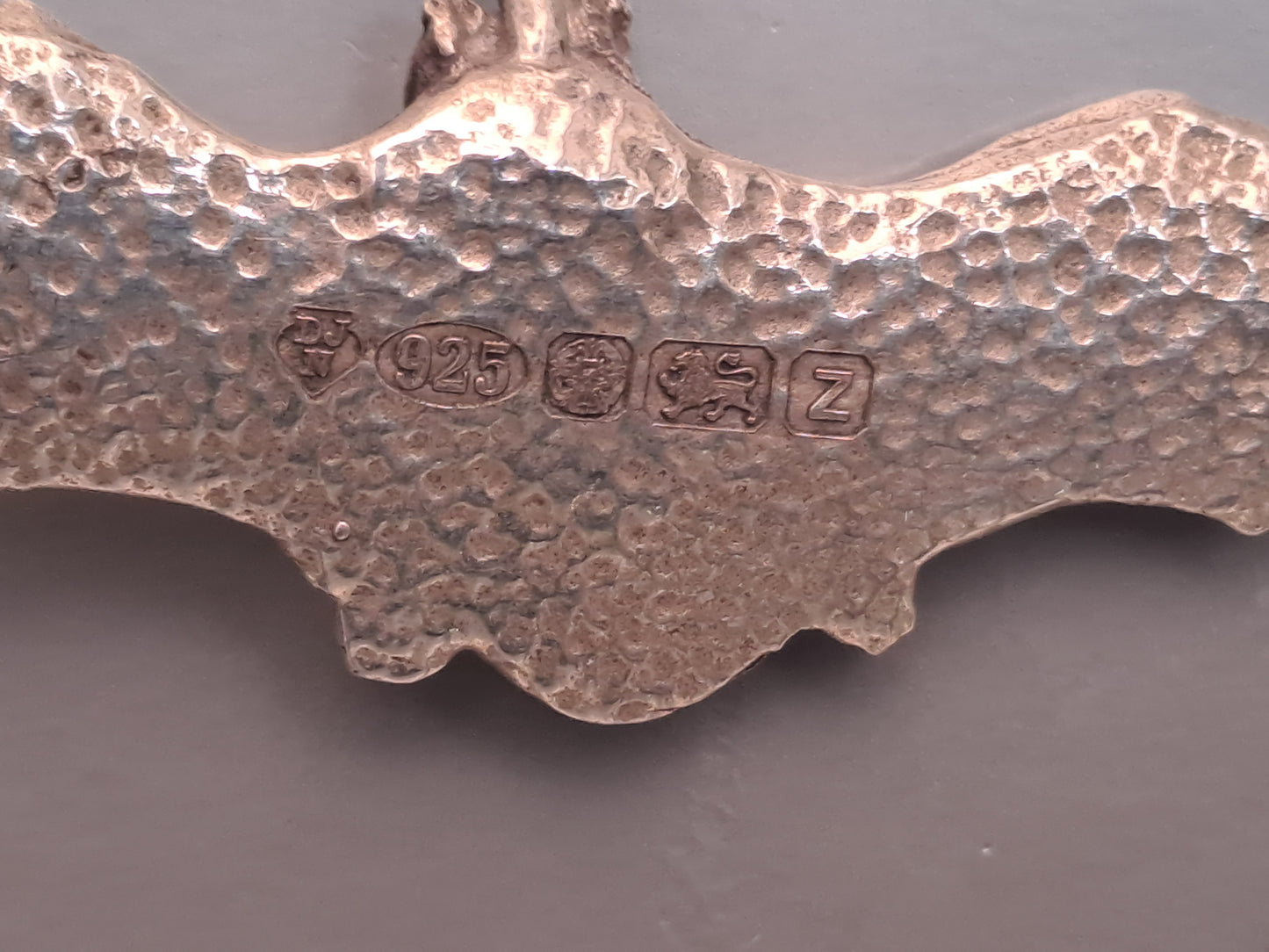 Solid Silver bat pendant & necklace